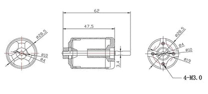 DD 70mm EDF 12 Blades Ducted Fan with 3400KV RC Brushless Motor Balance Tested for EDF 4S RC Jet Airplane