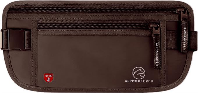 Hidden Money Belt for Travel for Men, Waist Wallet Anti Theft, RFID Passport Holder For Travel Men Or Women, Money Pouch, RFID Passport Holder