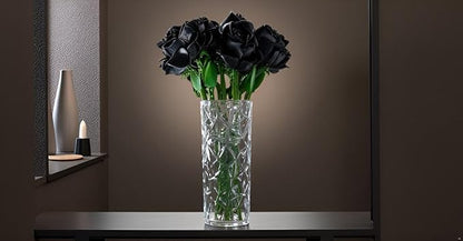 Gothic Black Rose Building Blocks Set - 585 PCS Dark Romance DIY Artificial Flowers Luxury Home Decor for Valentine's Day/Birthday Elegant Gift for Women &amp DIY Enthusiasts