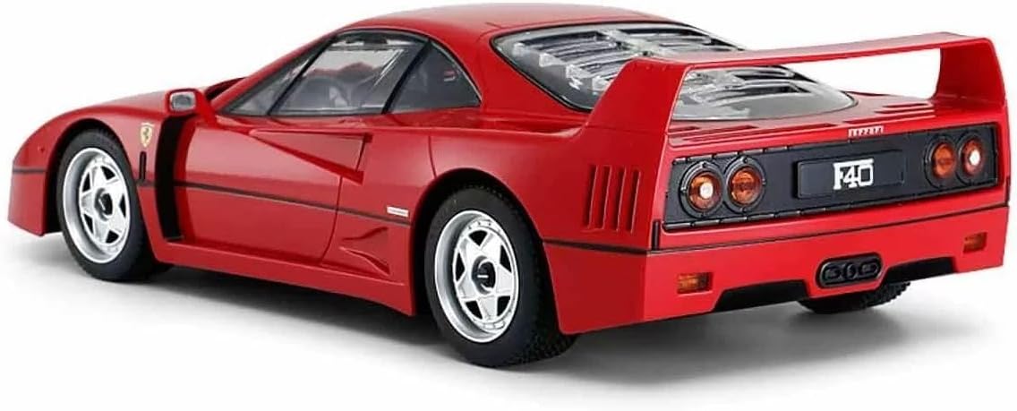 Radio Remote Control 1/14 Scale Ferrari F40 Licensed RC Model Car w/Front Light Controller Open/Close(Red)unisex-children