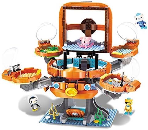 for Age 8+ Building Block Octonauts Ocean Adventure Octopod Castle Playset &amp Barnacles Kwazii Peso Inkling 698pcs Building Brick Set-No Package Box (3708)