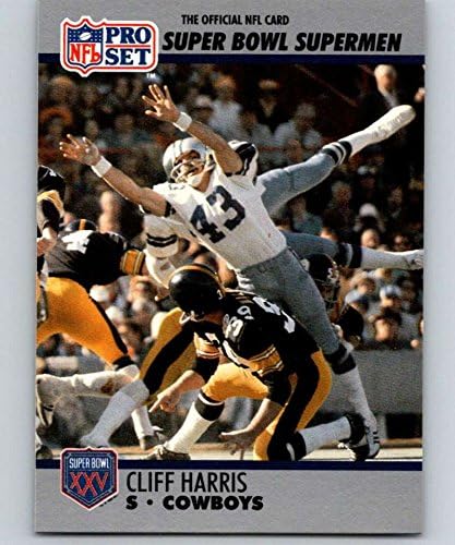 1990 Pro Set Super Bowl 160 Football #110 Cliff Harris Dallas Cowboys Official Standard Sized NFL Trading Card