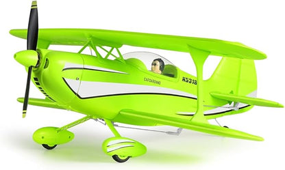 XK A310 Beech D17S 2.4G 4CH Quick-Release EPP Scale RC Fixed-Wing Aircraft Model 400mm-Wingspan 3D/6G Realistic Bi-Wing Plane (RTF/Green)