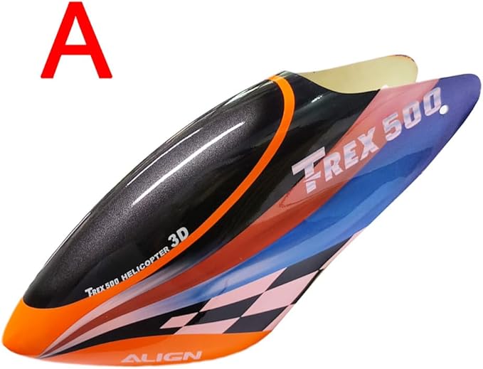 Align trex 500 ESP PRO RC Helicopter Glass Fiber Canopy Cover (Orange)