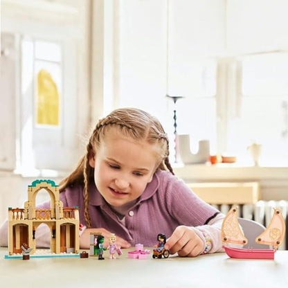 LEGO Wicked Glinda Elphaba and Nessarose at Shiz University Building Kit for Kids with Toy Boat and Dolls Gift for Girls and Boys from 7 Years Who Love Dollhouses 75681