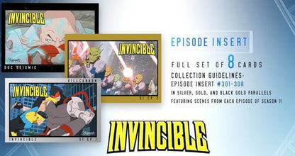2025 Invincible Season 1 Keepsake Premiere Hobby Box: 16 Packs Per Box Two Guaranteed Relics Chase Rare Autos and Patches