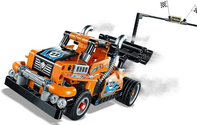 LEGO Technic Race Truck 42104 Pull-Back Model Truck Building Kit New 2020 (227 Pieces)
