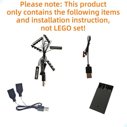LED Light Kit Compatible with Lego The Ministry of Magic - Lighting Set for 76403 Building Model (Model Set Not Included)