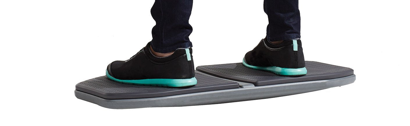 Gaiam Evolve Balance Board for Standing Desk - Anti-Fatigue Wobble Board for Home, Office, Physical Therapy & Exercise Equipment - Stability Rocker for Constant Movement, Increases Focus, Floor Mat Alternative