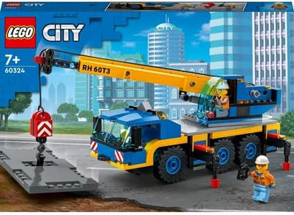 Lego 60324 City Off-Road Crane Crane and Truck Toy with Hooks Buildable Vehicle Toy for Boys and Girls from 7 Years Gift for Children and Fans of Construction Vehicles