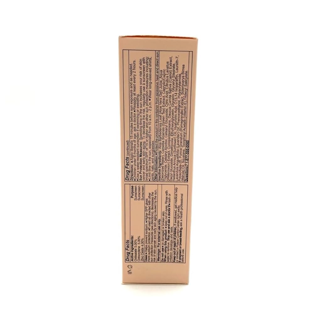 Eight Saints Chase the Sun Broad Spectrum SPF (30) Face Moisturizing Sunscreen, Natural and Organic Mineral-Base Sun Protection Daily Face Moisturizer, 2 Ounces, New Formula