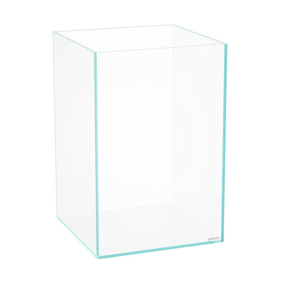 LANDEN Tall Tank, Rimless Low Iron Tank 10GAL 11.8" L × 11.8" W × 17.7" H (30X30X45) cm Small Aquascape Fish Tank, Vertical Aquascape Tank, Black Leveling Mat Included