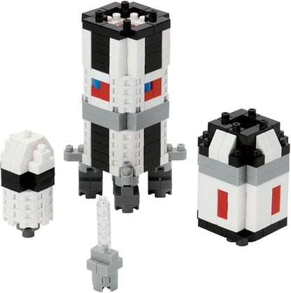 nanoblock - Space - Saturn V Rocket Sight to See Series Building Kit Small