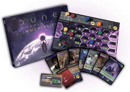 Dire Wolf Dune Imperium: Immortality – Board Game by Digital 1-4 Players – 60-120 Minutes of Gameplay – Games for Game Night – Teens and Adults Ages 14+ - English Version