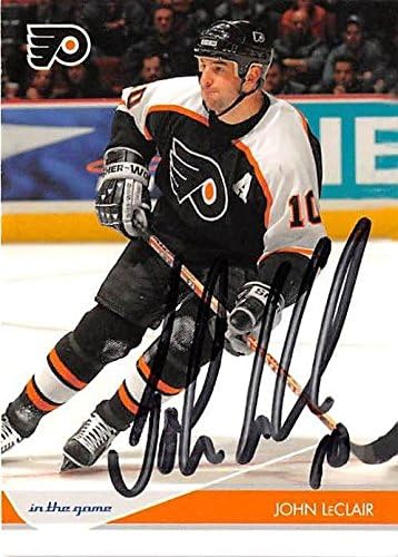 Autograph Warehouse 302452 2003 in The Game John Leclair Autographed No.70 Hockey Card - Philadelphia Flyers
