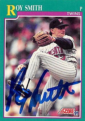 Autograph Warehouse 246415 Roy Smith Autographed Baseball Card - Minnesota Twins 1991 Score - No. 151