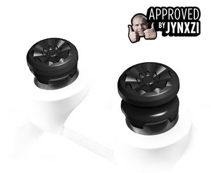 KontrolFreek FPS Freek Galaxy Black for PlayStation 4 (PS4) and PlayStation 5 (PS5) | Performance Thumbsticks | 1 High-Rise, 1 Mid-Rise | Black (Limited Edition)
