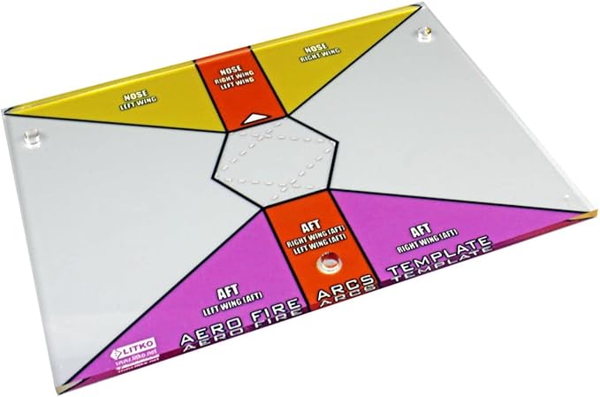 LITKO Fire Template Compatible with BattleTech (Aerospace Fire Arc Template)