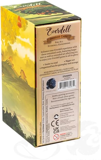 Everdell Expansion Oversized Cards – Extended Art Tarot-Sized Upgrade Pack for All Everdell Expansions Ages 14+ Collector’s Edition Accessory