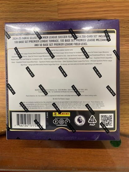 2024-25 Panini Select Premier League Soccer EPL Mega Box with 60 Trading Cards