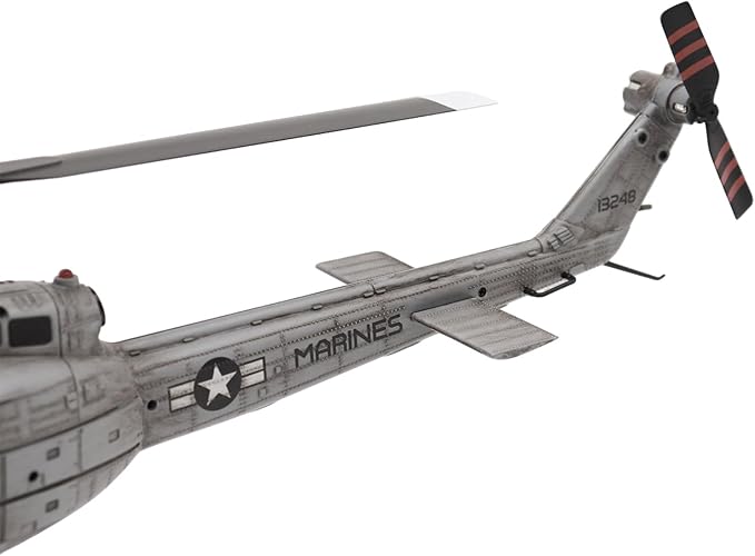RC ERA C032 RC Helicopter 1/48 Scale 2.4G 6CH UH-1 Huey Flybarless RC Helicopter 6-Axis Gyroscope Stabilization with Altitude Hold &amp 3D Inverted Flight for Adults Enthusiasts(4 Battery)