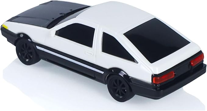 1/43 High Speed 2.4GHz RC for DIY AE86 Drift Car with 4-Wheel Drive Motor ESC Servo Motor Battery Gyroscope Mini Vehicle Hobby Grade Model for Birthday Gift