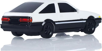 1/43 High Speed 2.4GHz RC for DIY AE86 Drift Car with 4-Wheel Drive Motor ESC Servo Motor Battery Gyroscope Mini Vehicle Hobby Grade Model for Birthday Gift