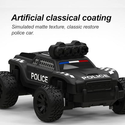 Turbo Racing 1:76 C82 RC Truck Car Full Proportional RC Mini Sports Car Remote Controller for Adults Gift(Black)