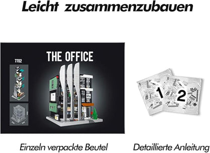 City Office Building Block Kit with Light-Up Kit Modern Office Tower Construction Set Modular Buildings Sets for Adult Toy for Adults and Teens 3828pcs