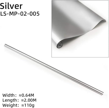 RC Airplane Covering Film 60 x 200 cm Silver Heat Shrinkable Decal (LS-MP-02-005)