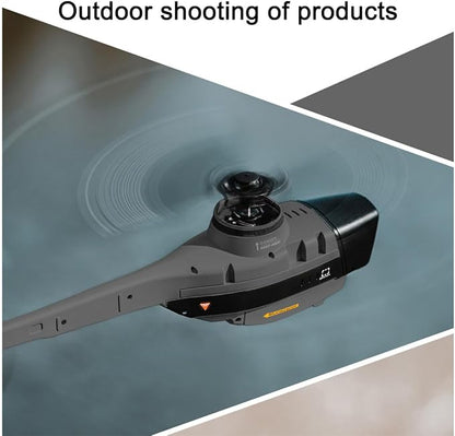 Remote Control Helicopter with 1080P Camera Black Hornet Scout RC 4CH Aerial Vehicle Reconnaissance Military Aircraft Model for 16+ with 1-Battery