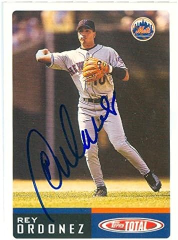 Sports Memorabilia Autograph Warehouse 246691 Rey Ordonez Autographed Baseball Card - New York Mets 2002 Topps Total - No. 246