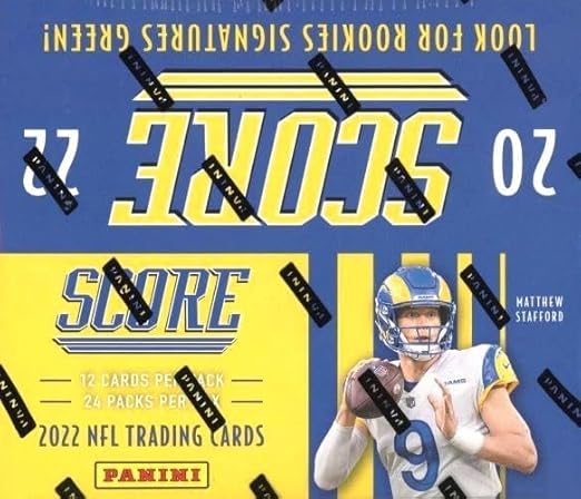 2022 Panini SCORE Football MASSIVE 24 Pack Factory Sealed Retail Box with 288 Brand New Mint Cards!