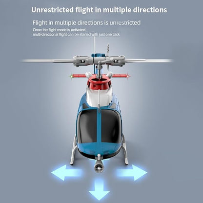 RC ERA 1/33 Scale C138 Pro Bell 206 RC Helicopter 2.4G 6CH 6-Axis Gyro Flybarless Heli with Optical Flow Upside Down 3D Rolling One-Key Takeoff(1 Battery)