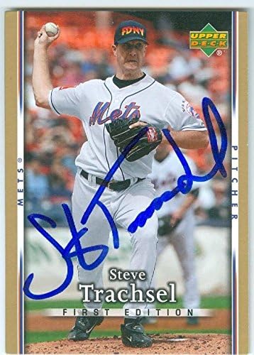 Sports Memorabilia Autograph Warehouse 247031 Steve Traschel Autographed Baseball Card - New York Mets 2007 Upper Deck - No. 250 First Edition