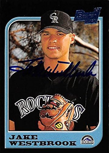 Sports Memorabilia Autograph Warehouse 291573 1997 Bowmans 1St Jake Westbrook Autographed No.200 Rookie Baseball Card - Colorado Rockies FT