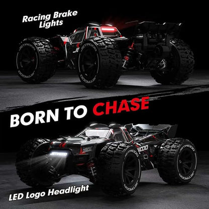 JETWOOD 1/14 50mph Electric Brushless RC Car for Adults JC14EP V3 All Terrain Super Fast Remote Control Car Offroad RTR Hobby RC Trucks Waterproof 3S High Speed Metal Gear Servo (Upgraded Version)