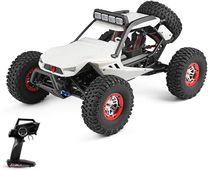 Goolsky WLtoys 12429 RC Car 1: 12 Scale 4WD 40KM/H High Speed RC Crawler with LED Lights 2.4GHz All Terrain Off Road RC Truck for Adults