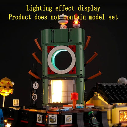 LED Light Kit Compatible with Lego NINJAGO City - Lighting Set for NINJAGO 70620 Building Model (Model Set Not Included)