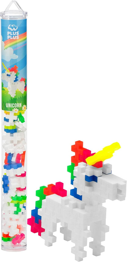 PLUS PLUS Building Block Playset Kit Themed Figures 3D Puzzle Fun Stem Toys for Kids 350 Mini Interlocking Pieces - 5 Tube Bundle Fantasy