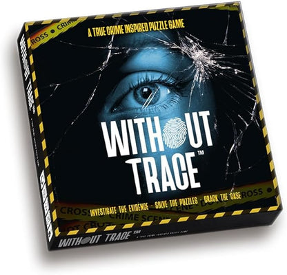 Without Trace - Escape Room Strategy Puzzle Board Game. Immersive Detective Investigation Murder Mystery True Crime Challenge for Adults Teens Couples Date Nights or Solo. 1-4 Players.