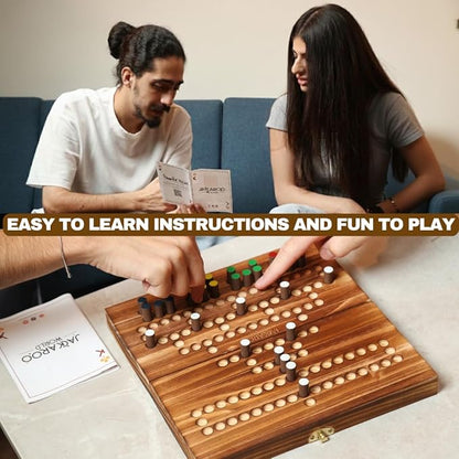 Barricade Board Game - Malefiz Game - 2025 Dice Games - 2-4 Player Competitive Strategy Game - Fast Board Game Fun Wooden Dice Game for Family &amp Friends - Adults Games Wood Games