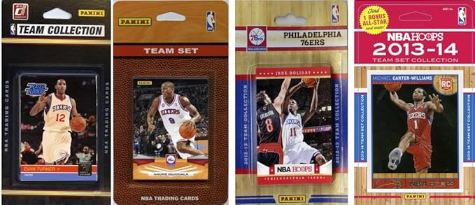NBA Philadelphia 76ers 4 Different Licensed Trading Card Team Sets