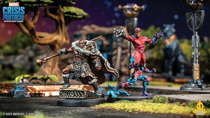 Marvel: Crisis Protocol Klaw &amp M'Baku CHARACTER PACK - Wakanda's Powerhouse Duo! Tabletop Superhero Game Ages 14+ 2 Players 90 Minute Playtime Made by Atomic Mass Games