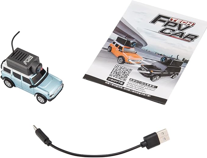 WL 1/64 Mini RC Car Full Proportional FPV RC Car with APP Auto-Pairing WiFi Module Control Camera Mini Racing Toys for Adults(RTR Version)