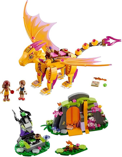LEGO Elves Fire Dragon's Lava Cave 41175 Creative Play Toy for 8- to 12-Year-Olds