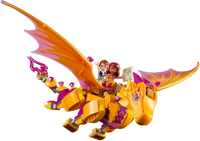 LEGO Elves Fire Dragon's Lava Cave 41175 Creative Play Toy for 8- to 12-Year-Olds