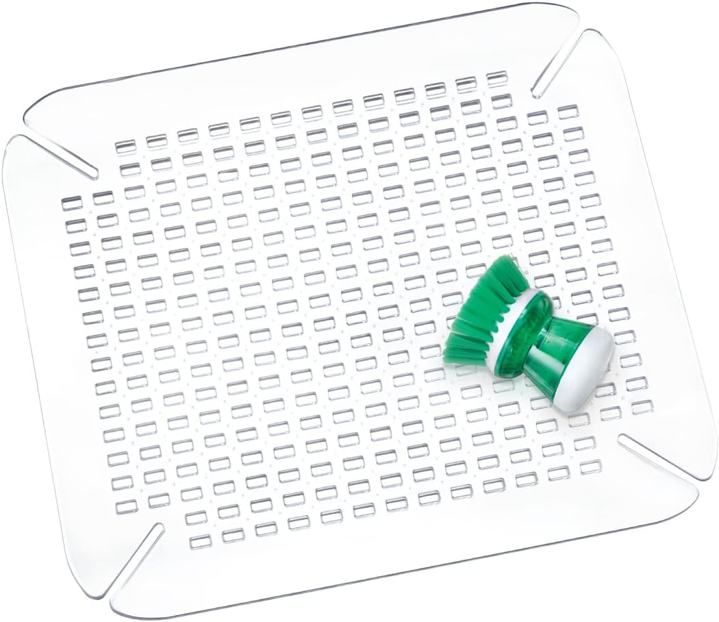 InterDesign Basic Sink Mat, Large Size, Clear