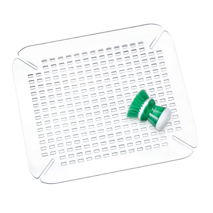 InterDesign Basic Sink Mat, Large Size, Clear