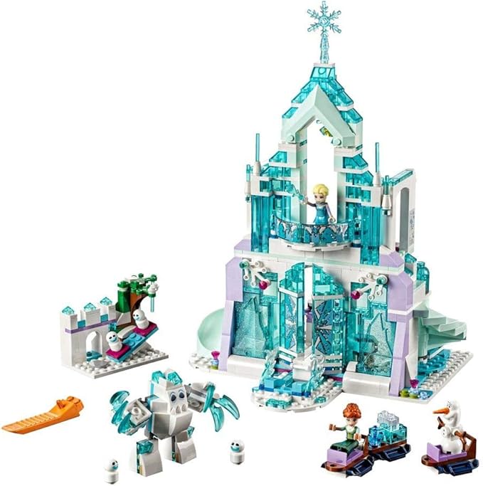 LEGO Disney Frozen Elsa's Magical Ice Palace 43172 Toy Castle Building Kit with Mini Dolls Castle Playset with Popular Frozen Characters Including Elsa Olaf Anna and More (701 Pieces)